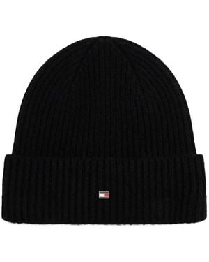 Tommy Hilfiger ロゴ ビーニー - ブラック