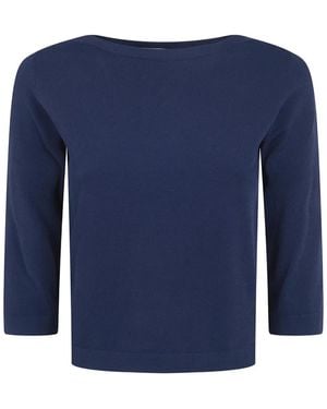 Nuur Haut À Encolure Bateau - Blue