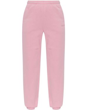 ROTATE BIRGER CHRISTENSEN Logo-Embroidered Track Trousers - Pink