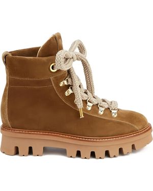 Agl Attilio Giusti Leombruni Lace-Up Suede Ankle Boots - Brown