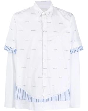 Givenchy Cut-up Ss Shirt - White