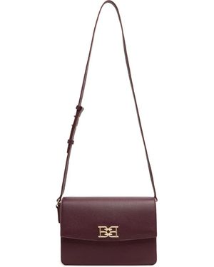 Bally Grained Leather Crossbody Bag - Purple