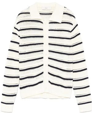 DUNST Cardigan À Rayures - Gris