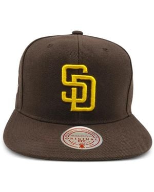 Mitchell & Ness League Patch Snapback Cap - Brown
