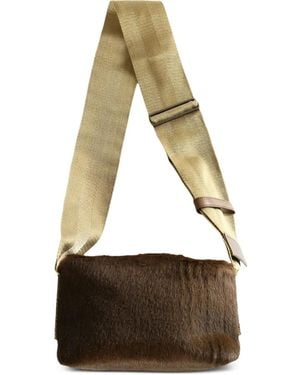 Uma Wang Small Leather Shoulder Bag - Metallic