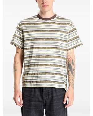 Brain Dead Toni Striped T-Shirt - Green
