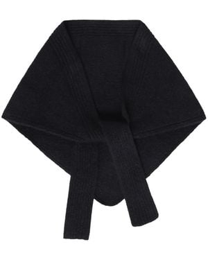 Jacquemus Sciarpa Con Applicazione Logo - Blu