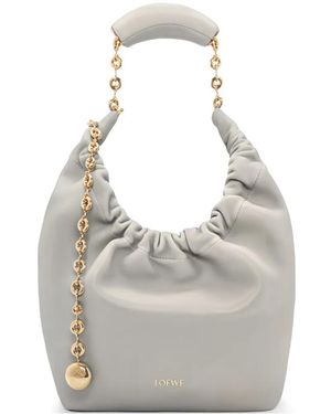 Loewe Small Squeeze Shoulder Bag - Grey