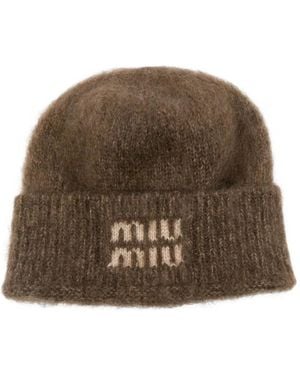Miu Miu Cappello Cuffia - Marron