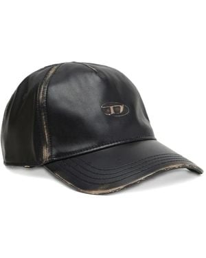 DIESEL Cappello Da Baseball Goffrato - Nero