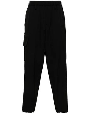 Yohji Yamamoto Wool Trousers - Black