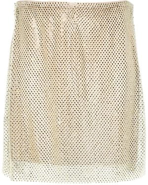 Philosophy Di Lorenzo Serafini All-Over Crystal Embellishment Skirt - Natural
