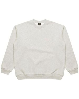 Dime Logo-Embroidered Sweatshirt - White