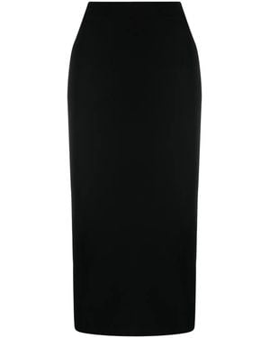 GAUGE81 Ovida Knitted Midi Pencil Skirt - Black