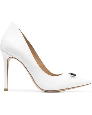 Michael Kors Parker Leather Court Shoes - White