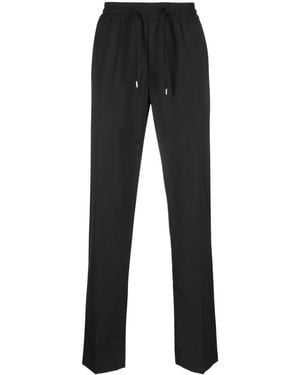 Sandro Elasticated Straight-Leg Trousers - Black