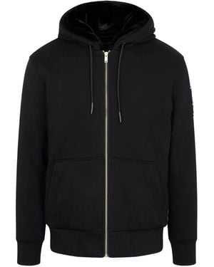Moose Knuckles Hooded Zip-Up Jacket - Black