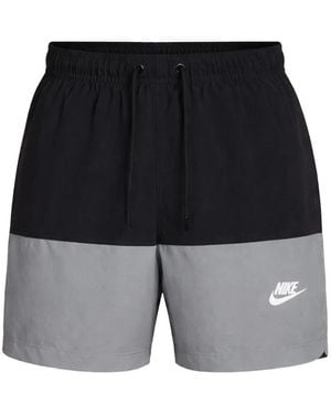 Nike Colour-Blocked Woven Shorts - Blue