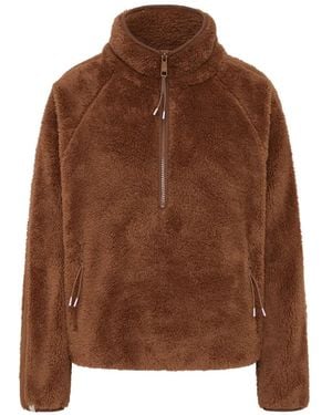 The Upside Harlow Fleece Half-Zip Sweatshirt - Brown