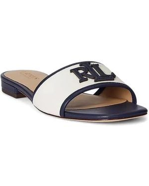 Ralph Lauren Everley Initial Sandals - Natural