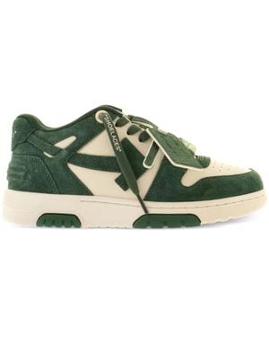 Off-White c/o Virgil Abloh Suede Out Of Office Sneakers - Green