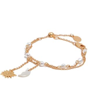 Bimba Y Lola Sun And Moon Chain Bracelet - Metallic