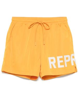 Represent Nylon Swim Shorts - Yellow