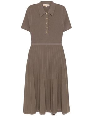 Michael Kors Knitted Polo Dress - Brown