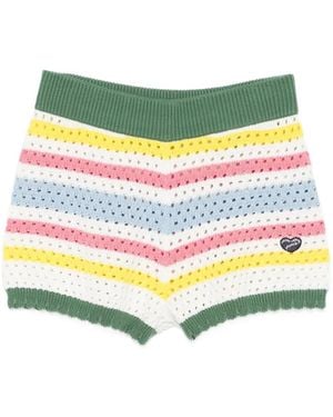 Maison Labiche Striped Shorts - Yellow