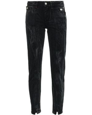 Givenchy Panel Detail Split Hem Jeans - Black