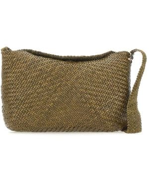 Dragon Diffusion Santa Marta Interwoven Crossbody Bag - Green
