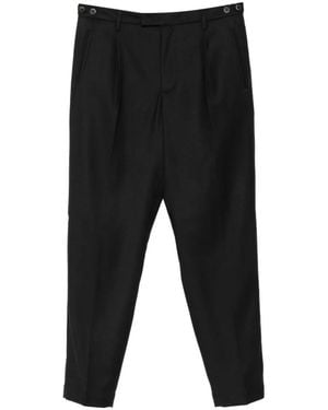 Barena Pleated Straight-Leg Pants - Black