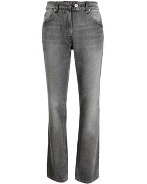 Courreges Straight-Leg Cotton Jeans - Grey