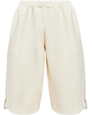 Homme Plissé Issey Miyake リブニット ショートパンツ - ナチュラル