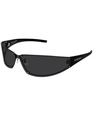 Saint Laurent Sl963 Rectangle-Frame Sunglasses - White