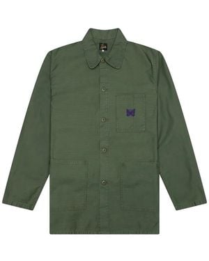 Needles Shirtjack Met Borduurwerk - Groen
