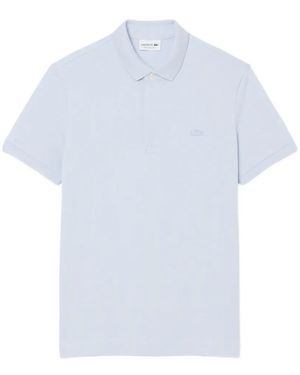Lacoste Polo En Piqué - White