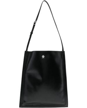 Bally レザーショルダーバッグ - ブラック