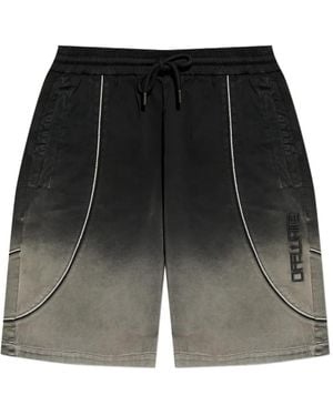 Off-White c/o Virgil Abloh Logo-Appliqué Shorts - Black