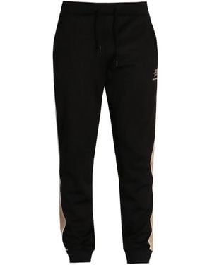Karl Lagerfeld Pantalones joggers con logo estampado - Negro