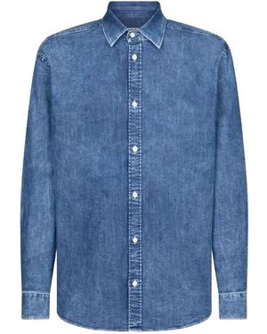 Dondup Klassisches Jeanshemd - Blau