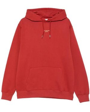 Drole de Monsieur Slogan Hoodie - Red
