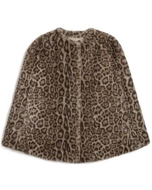 Apparis Sloane Cape Mit Leopardenprint - Braun