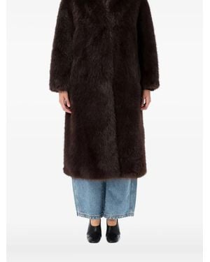S.W.O.R.D Faux-Fur Coat - Black