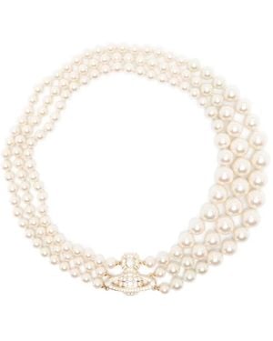 Vivienne Westwood Halsketting Met Parels - Wit