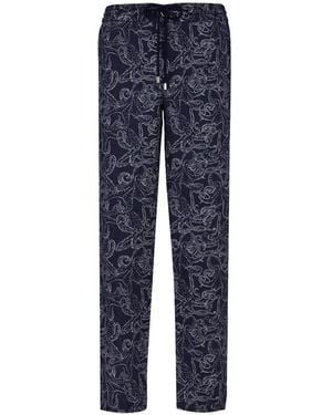 Vilebrequin Printed Drawstring Trousers - Blue