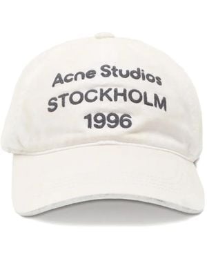 Acne Studios 1996-embroidered Baseball Cap - White