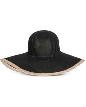 Manière De Voir Sandrine Wide-Brim Sun Hat - Black