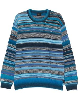 Paul Smith Gestreifter Pullover - Blau