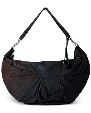 Vivienne Westwood Große Agnes Schultertasche Mit Raffung - Schwarz